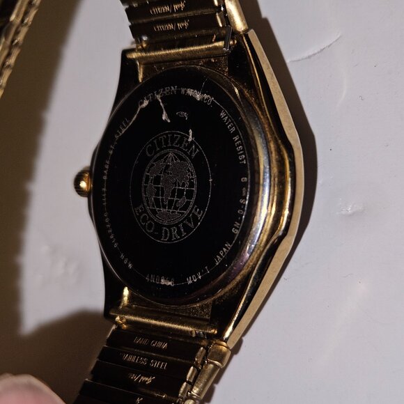 Vintage Citizen Eco-Drive Gold-Tone Men's Watch | Champagne Dial | Classic Style - Picture 12 of 16